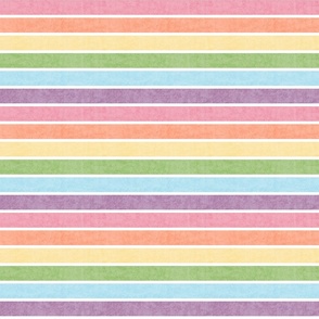 Rainbow stripe - large