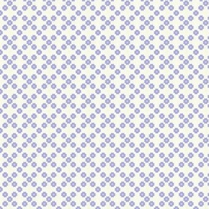 Ditsy Geometrically arranged pastel flowers coordinate white background small