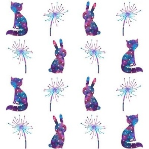 Galaxy Foxes and Bunnies