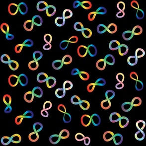 Neurodiversity Autism Acceptance Rainbow Infinity Pattern