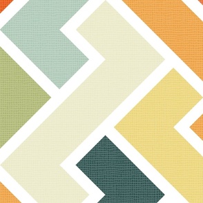 retro geometric - vintage colors - geometric vintage wallpaper