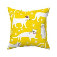 Spring Cats Yellow