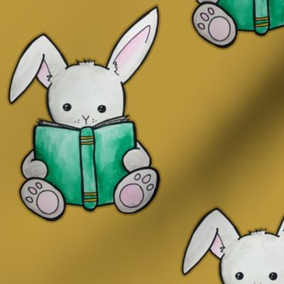 Reading Bunny - Orange