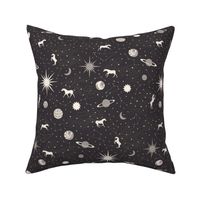 Horses and Constellations - Medium - Cream and Grey