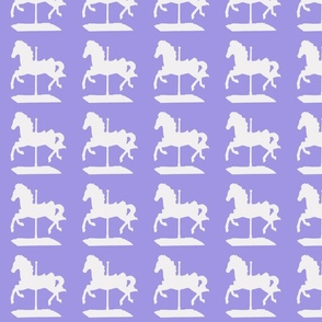 lavender carousel horse