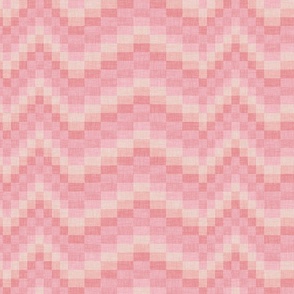 Geometric pink wave grid - Palm Springs, mid-century modern - jumbo