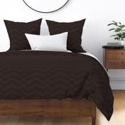 Geometric dark chocolate wave grid - Palm Springs, mid-century modern - jumbo