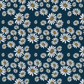 All the Daisies on Navy Blue, Large