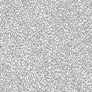 Tiny Triangles: minimalist modern texture graphic line art drawn black and white