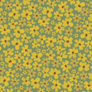 Little yellow flowers sage