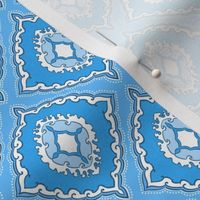 Arabetto Nuovo Damask (3 inch) in Blue