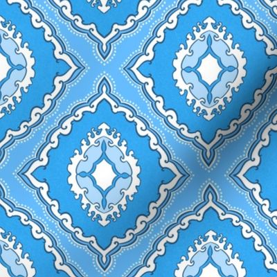 Arabetto Nuovo Damask (6 inch) in Blue