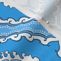 Arabetto Nuovo Damask (9 inch) in Blue