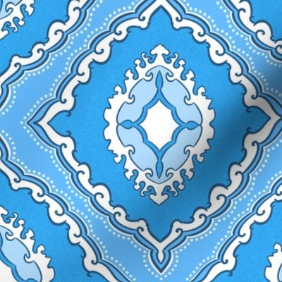 Arabetto Nuovo Damask (9 inch) in Blue