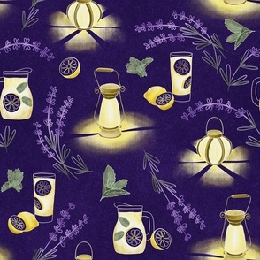 Lavender, Lemonade & Lanterns on violet