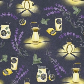 Lavender, Lemonade & Lanterns on grey