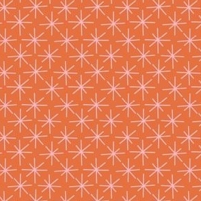 star stitch on burnt orange