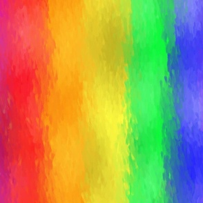  Very Rainbow! Pride Impressionist Rainbow -- Bright Rainbow Pride Flag Color Paint Stripes -- 23.04in x 42.18in repeat -- 150dpi (Full Scale)