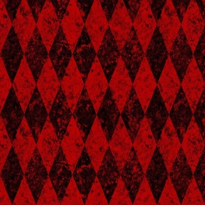 Textured Black Red Harlequin -- Black White Red Christmas -- 12.74 x 10.6 in repeat -- 400dpi (37% of full scale)