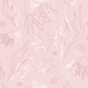 Ocean Life - Light Pink