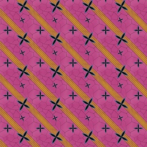 Demon Scarf Pattern, pink