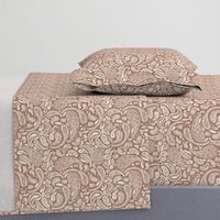 Modern Distressed Paisley, Mocha by Brittanylane