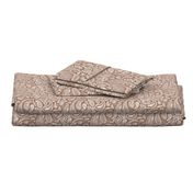 Modern Distressed Paisley, Mocha by Brittanylane