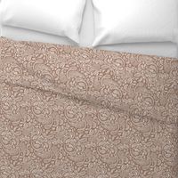 Modern Distressed Paisley, Mocha by Brittanylane