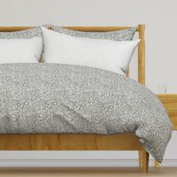 Modern Distressed Paisley, Pewter by Brittanylane