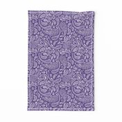 Modern Distressed Paisley, Purple by Brittanylane