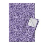 Modern Distressed Paisley, Purple by Brittanylane