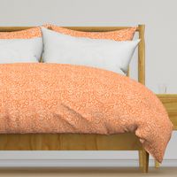 Modern Distressed Paisley, Orange by Brittanylane