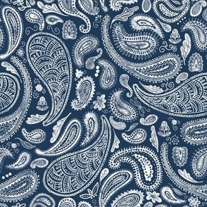 Simple Paisley Fabric, Wallpaper and Home Decor