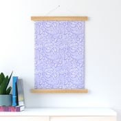 Modern Distressed Paisley, Lilac by Brittanylane