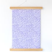 Modern Distressed Paisley, Lilac by Brittanylane
