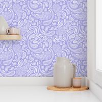 Modern Distressed Paisley, Lilac by Brittanylane