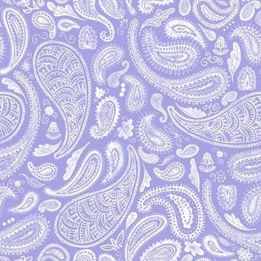 Modern Distressed Paisley, Lilac by Brittanylane