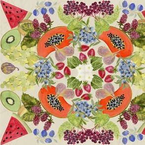Garden-Party-fruit-geometries-berries-grapes-kiwi-watermelon-papaya