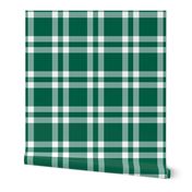 New York Green & White Football Plaid