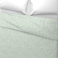 Modern Distressed Paisley, White on Sage by Brittanylane