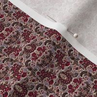 Maroon Paisley Field