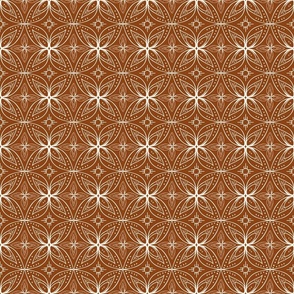 Boheme geometric coffee brown Regular Scale by Jac Slade