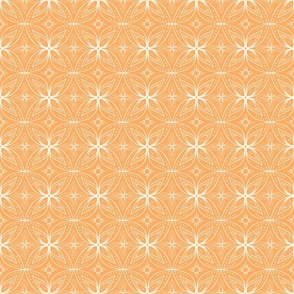 Boheme geometric mango orange Regular Scale by Jac Slade