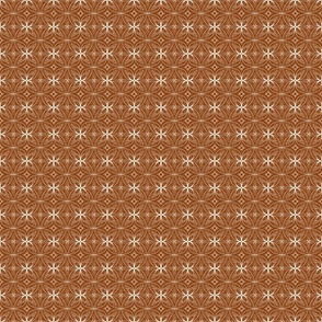 Boheme geometric coffee brown Small Scale by Jac Slade