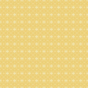 Boheme geometric mustard yellow small scale by Jac Slade