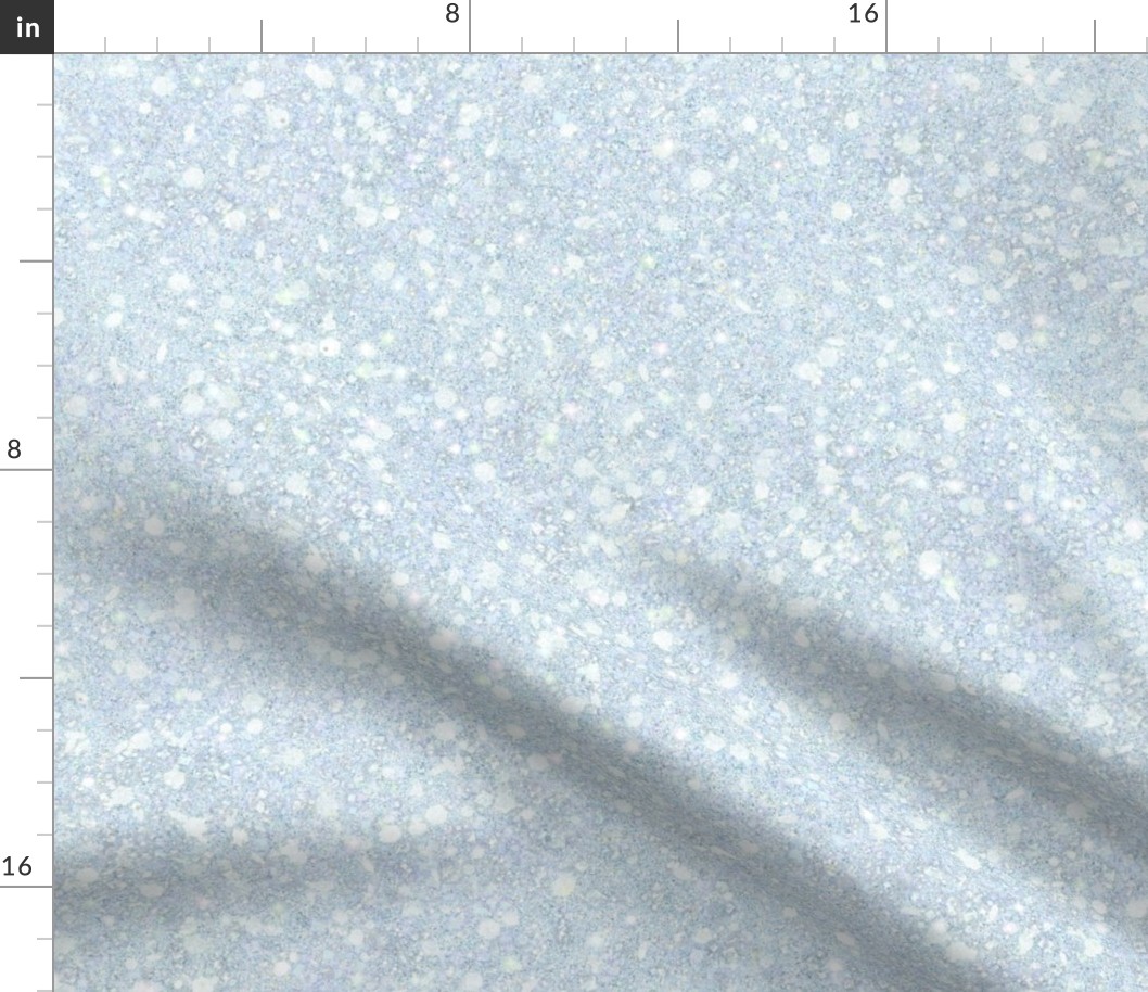 Solid Pale Light Blue Faux Glitter -- Glitter Look, Simulated Glitter, Blue Solid Glitter, Light Blue Solid Sparkles Print -- 60.42in x 25.00in repeat -- 150dpi (Full Scale)