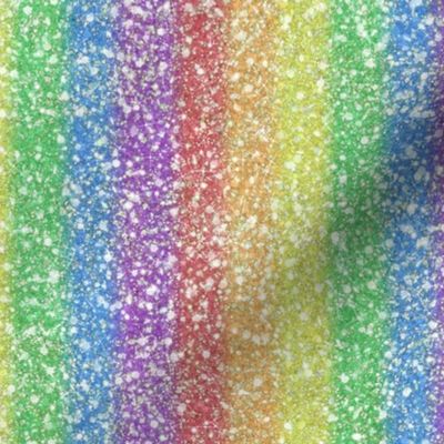 Very Rainbow! Light Rainbow Glitter Bling - Bright Rainbow Glitter Look, Simulated Glitter, Gay Rainbow Pride Glitter Sparkles Print -- 22.66in x 9.38in repeat -- 400dpi (38% of Full Scale)