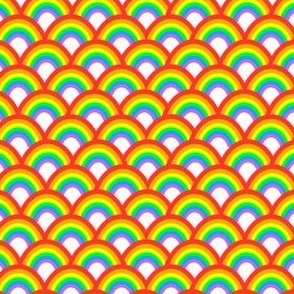 Rainbow Fabric - Small Print