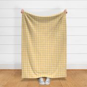 marigold gingham - crooked plaid large - plaid fabric