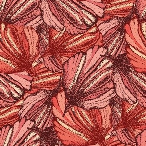 Penny's Red Vintage Petal Texture